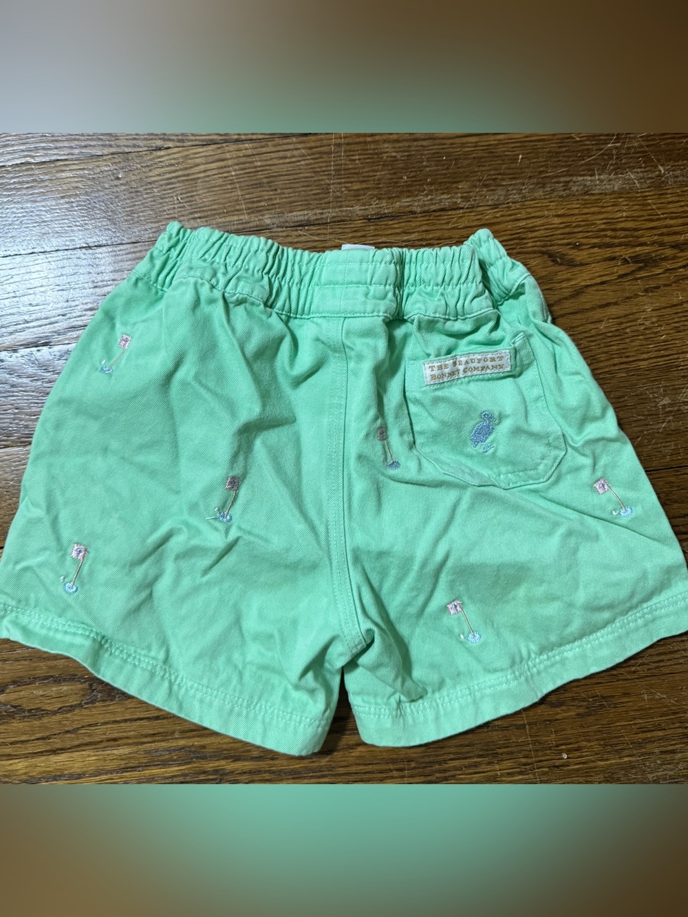 Boys, Size 6 The Beaufort Bonnet Company Mint Green - Hole 4 - Kids Shorts